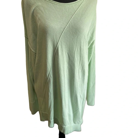 CHICO'S WOMEN SIZE 16 LIGHT GREEN SWEATER - Picture 2 of 9
